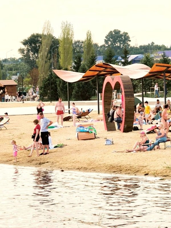 Пляж, экопарк, озеро Пестрое, Петропавловск