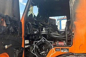 Оставленный на зарядке телефон привёл к пожару в кабине машины в районе им. Г. Мусрепова СКО