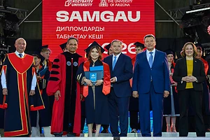В Петропавловске состоялся исторический первый выпуск студентов программы двойного диплома Kozybayev University и Университета Аризоны