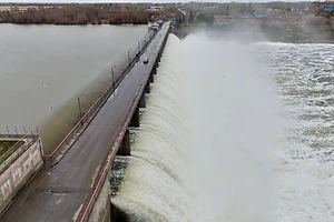 Уровень перелива на Сергеевском водохранилище в СКО снизился до 88 сантиметров