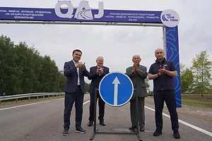 В Северо-Казахстанской области завершена реконструкция 30 км трассы «Петропавловск - Курган»