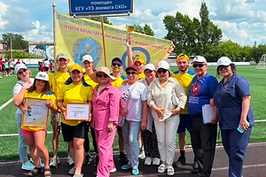 На стадионе «Жастар» в Петропавловске прошла спартакиада работников здравоохранения