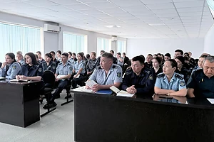 В полиции Петропавловска обсудили фундаментальную роль новой Конституции в укреплении правопорядка
