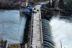 На 13 сантиметров снизился уровень перелива на Сергеевском водохранилище в СКО
