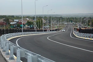 В Петропавловске открыли движение по новому путепроводу в Рабочем поселке