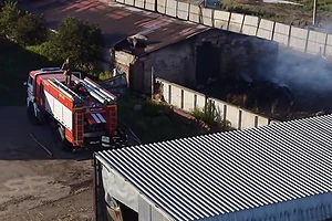 В селе Прибрежное СКО произошел пожар на предприятии по производству яичных лотков
