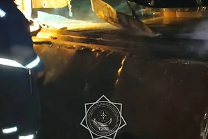 В районе М. Жумабаева СКО пожарные оперативно потушили загоревшиеся колёса полуприцепа
