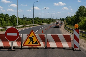 Участок объездной Петропавловска будет временно перекрыт