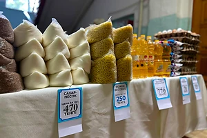 В Петропавловске на избирательных участках организовали продажу продуктов по доступным ценам