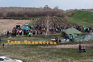 Солтүстік Қазақстан облысының Мағжан Жұмабаев ауданында «Таза Қазақстан» акциясы аясында «Бүкілқазақстандық ағаш отырғызу күні» өтіп жатыр