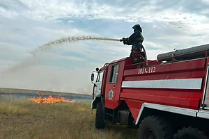 В Уалихановском районе СКО ликвидирован степной пожар на площади 45 га