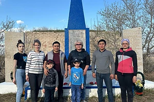 В СКО в исчезнувшем селе Айыртауского района привели в порядок памятник воинам ВОВ