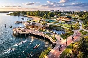 Петропавл қаласындағы Пестрое көлі маңында триатлон аймағы мен көпдеңгейлі пирсі бар экопарк пайда болады
