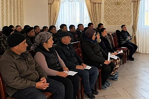 Информационно-разъяснительную встречу в канун республиканского референдума провели с жителями села Ногайбай района М. Жумабаева СКО