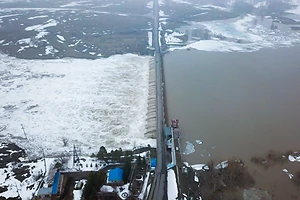Уровень перелива на Сергеевском водохранилище в СКО перестал расти - уже сутки показатель держится на отметке 121 сантиметр